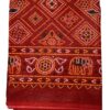 Rajasthani Print Gamcha, Cotton Towel, Cotton Gamcha, Red Cotton Gamcha, Cotton Bath Towel