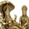 Lord Vishnu And Lakshmi Idol, Brass Vishnu Lakshmi Murti, Lakshmi Narayan Brass Statue